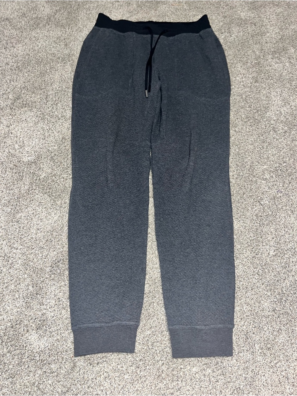 Lululemon At Ease Jogger Textured Charcoal Gray Men’s Medium Euc
